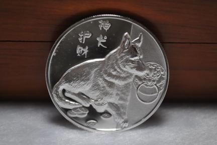 GSD Coin Silvertone Zodiac